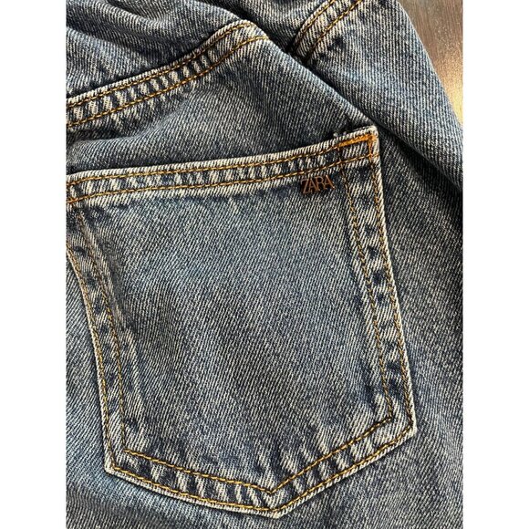 Zara Blue Straight Leg Jeans - Picture 8 of 8